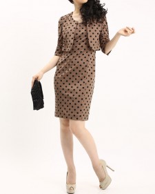 ボレロ＆キャミワンピ ドット柄<br />Polka Dot Bolero & Sheath Dress