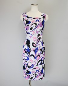 タイトワンピース プッチ生地<br />Tight dress made of Parolari Emilio Pucci fabric