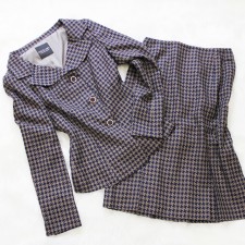 スカートスーツ シックな千鳥柄<br />Skirt suit in houndstooth pattern