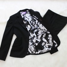 パンツスーツ スタイリッシュな裏地<br />Pants suit with stylish lining