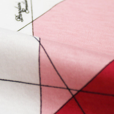 PAROLARI EMILIO PUCCI ストレッチ ホワイト×ピンク×レッド プッチ柄(4417-36) / White & Pink Stretch Cotton