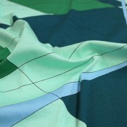 PAROLARI EMILIO PUCCI ストレッチ グリーン×ライトブルー他 プッチ柄(4417-38) / Green & Blue Stretch Cotton