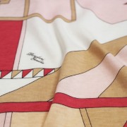 PAROLARI EMILIO PUCCI ストレッチ ピンク×ベージュ×ホワイト プッチ柄(4417-41) / Beige & Pink Stretch Cotton