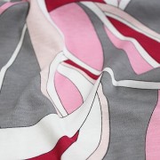 PAROLARI EMILIO PUCCI ストレッチ ピンク×ホワイト×グレー他 プッチ柄(4417-52) / Pink & White Stretch Cotton