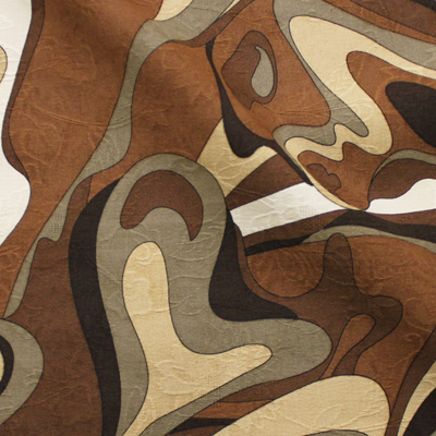 PAROLARI EMILIO PUCCI ブラウン×アイボリー プッチ柄(A901-1533A_E) / Brown Cotton-Linen
