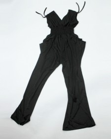 サロペット PAROLARI EMILIO PUCCI ブラック<br />Black bold Jumpsuit made of PAROLARI EMILIO PUCCI fabric