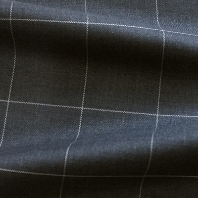 グレー チェック / Gray Wool Plaid (46605-4)