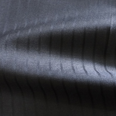 グレー ストライプ(ブラック)  / Gray Wool Mix Stripe (46618-2)