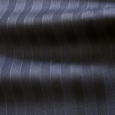 ネイビーｘブラック ストライプ / Navy Wool Mix Stripe(46618-3)