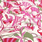 PAROLARI EMILIO PUCCI ピンク葉 プッチ柄 / Cotton  Pink Leaves (9301-20)