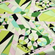 PAROLARI EMILIO PUCCI グリーンスクエア プッチ柄 / Cotton  Green Square