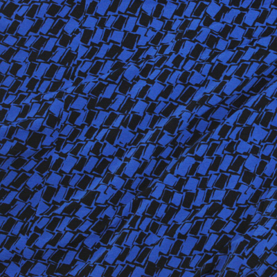 ブルージオメトリー / Blue Polyester Jersey(KKP8035-78-BL)
