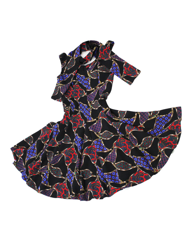 サーキュラーワンピース<br /> Circular Dress in Paisley print