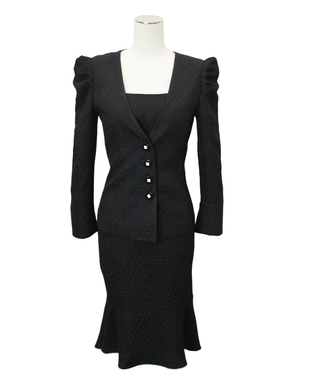 ワンピーススーツ ブラック<br />Black Jacket & Dress