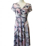 Pink Stretch Women’s A-line Dress Pink Stretch Women’s A-line Dress