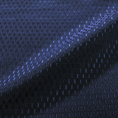 MON TRESOR ネイビーシルク混オーバルドット（9103-14)<br />Navy Silk Blend Fabric Oval Dots