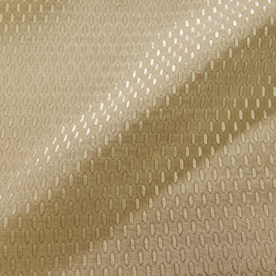 MON TRESOR ベージュ シルク混オーバルドット (9103-3) <br />Beige Silk Blend Fabric Oval Dots