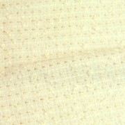 【特価品】英国製Lintonシャネルツイード高級生地｜ホワイトツイード（C1631）<br />Premium English Tweed Fabric, White