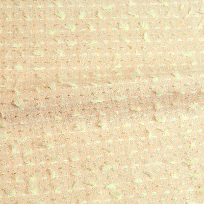 【特価品】英国製Lintonシャネルツイード高級生地｜ピンクツイード（C1632）<br />Premium English Tweed Fabric, Light Pink
