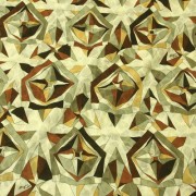 PAROLARI EMILIO PUCCIエミリオプッチ薄手サッカー生地幾何学模様ブラウン×ベージュ/Cotton 100% Parolari Emilio Pucci Fabric in Geometric Print Brown×Beige