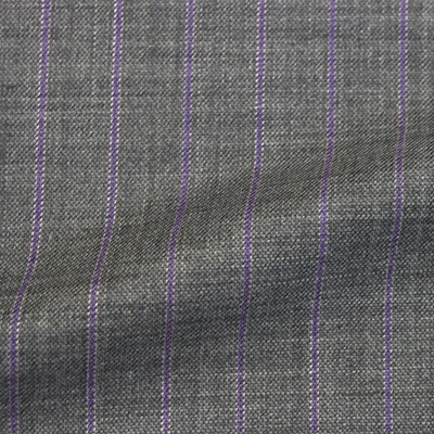 グレー太スト（5CC542）<br />Gray Fabric in Wide Stripes
