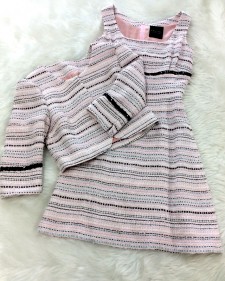 LINTONの定番ピンク色のツイード♪ワンピーススーツ<br />Dress Suit in Classic Pink Linton Tweed