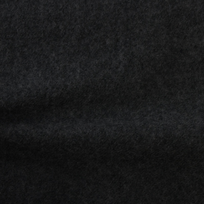 圧縮ウール　ブラック（76156-7）Black Worsted Serge Fabric