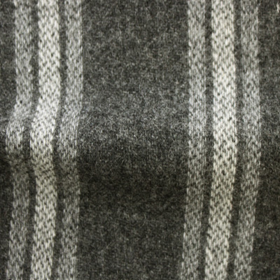 先染フラノ　ドビー・ストライプ  三つのグレー（76269-1）Gray/Gray Stripe, Yarn Dyed Twill Fabric