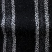 先染フラノ　ドビー・ストライプ  黒・グレー（76269-3）Black/Gray Stripe, Yarn Dyed Twill Fabric