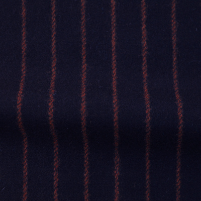 ウールストライプストレッチ ブラック・レッドストライプ(76278-2)Wool Stretch Twill, Navy with Red Stripes ウールストライプストレッチ ブラック・レッドストライプ(76278-2)Wool Stretch Twill, Navy with Red Stripes