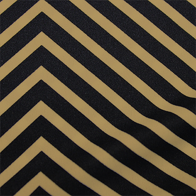 スムースストレッチニット　黒・ベージュ（KKP3399-D#158E）Black＆Beige Smooth Stretch Knit, Stripes