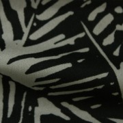 スムースストレッチニット　ブラック・グレーの抽象柄 （KKP3398-YS-28-B）Black＆Gray Abstract Print, Smooth Stretch Knit