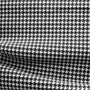ハイテンションストレッチニット　ブラック・ホワイト千鳥格子柄(KKF5200-95-B) High Tension Stretch Knit, Black and White Houndstooth