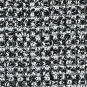 ラメ入りウールのツイード　ブラックー・グレー・シルバーラメ （76202-5）Black & Gray Wool Tweed with Silver Lame