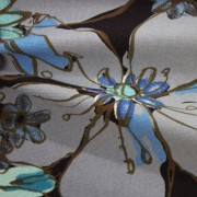 中肉ハイテンションニット多色花柄プリント （KKP5301-44-YS1-B）Thick High Tension Knit, multi Color Floral Print