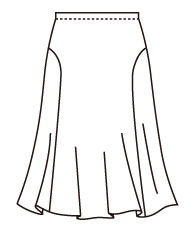 フレアースカートＡ （DK-10) Flare Skirt Type A