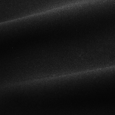二重織フェルチェアストレッチ生地ブラック（52171-20） Dyed Double Cloth Stretch Fabric Black