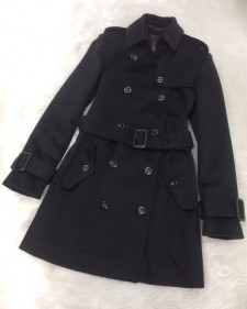 お洒落で便利！♪カシミヤを使用した柔らかなシルエットのトレンチコート<br />Fashionable and Practical♪Fancy Cashmere Trench Coat