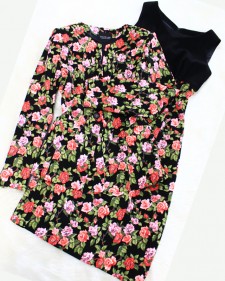 お花が広がる素敵なアンサンブルワンピース♪/Dress ensemble of the floral design.