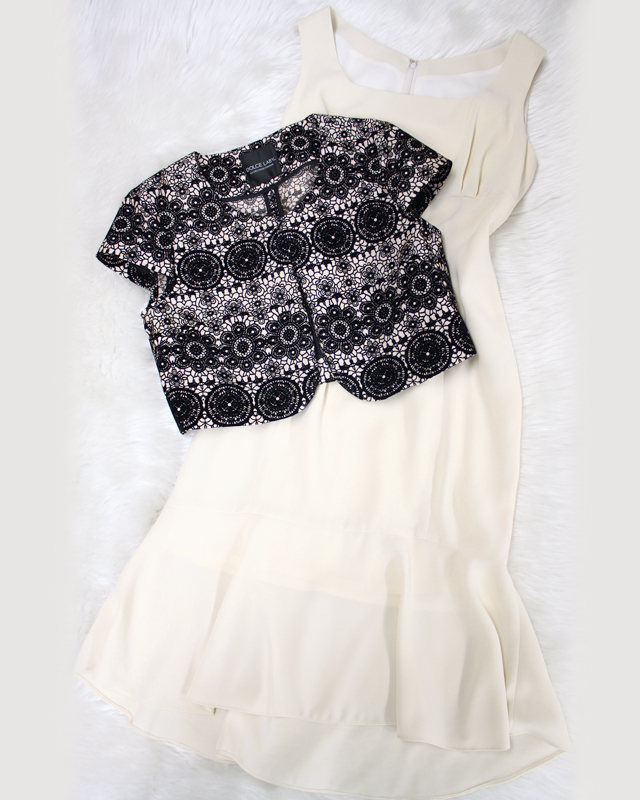 とってもフェミニン♪なレース生地ボレロとホワイトフリルワンピース/<br />A cloth for lace bolero and white frill dress.