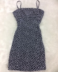 ブロックドットキャミワンピース/<br />Block dot camisole dress