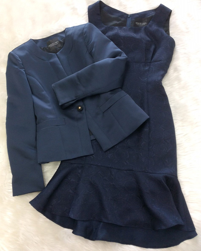 ネイビージャケット＆ワンピース/＜br> Navy jacket and dress