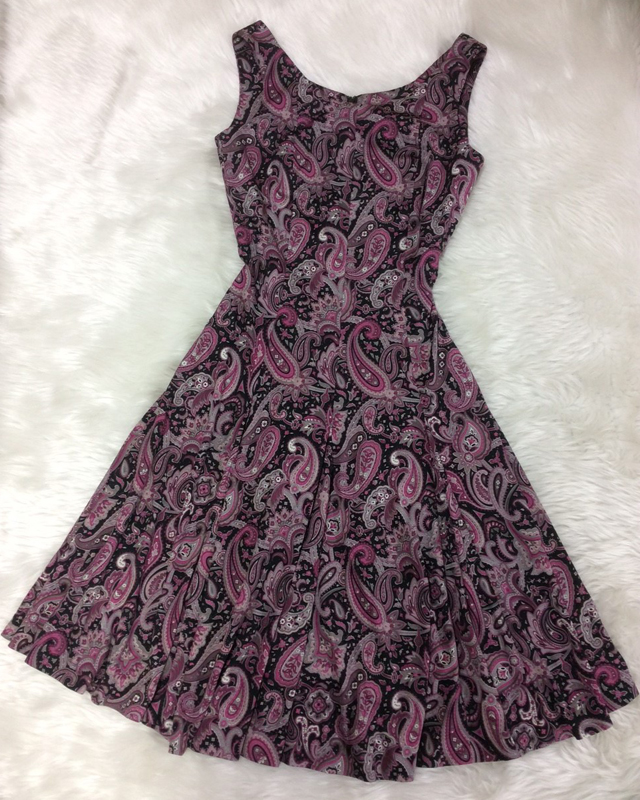 ペイズリーサーキュラーワンピース/<br />Paisley circular dress