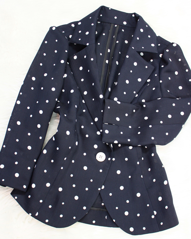 紺ドットジャケット/<br />Navy blue dots Jacket