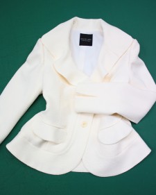 白ツイードジャケット/<br />White tweed jacket