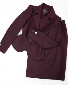 ボルドースカートスーツ/<br />Bordeaux skirt suit