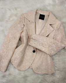 ベージュレースジャケット/<br /> Beige lace jacket