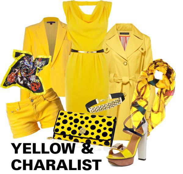 イエロー 黄色 レディーススーツ